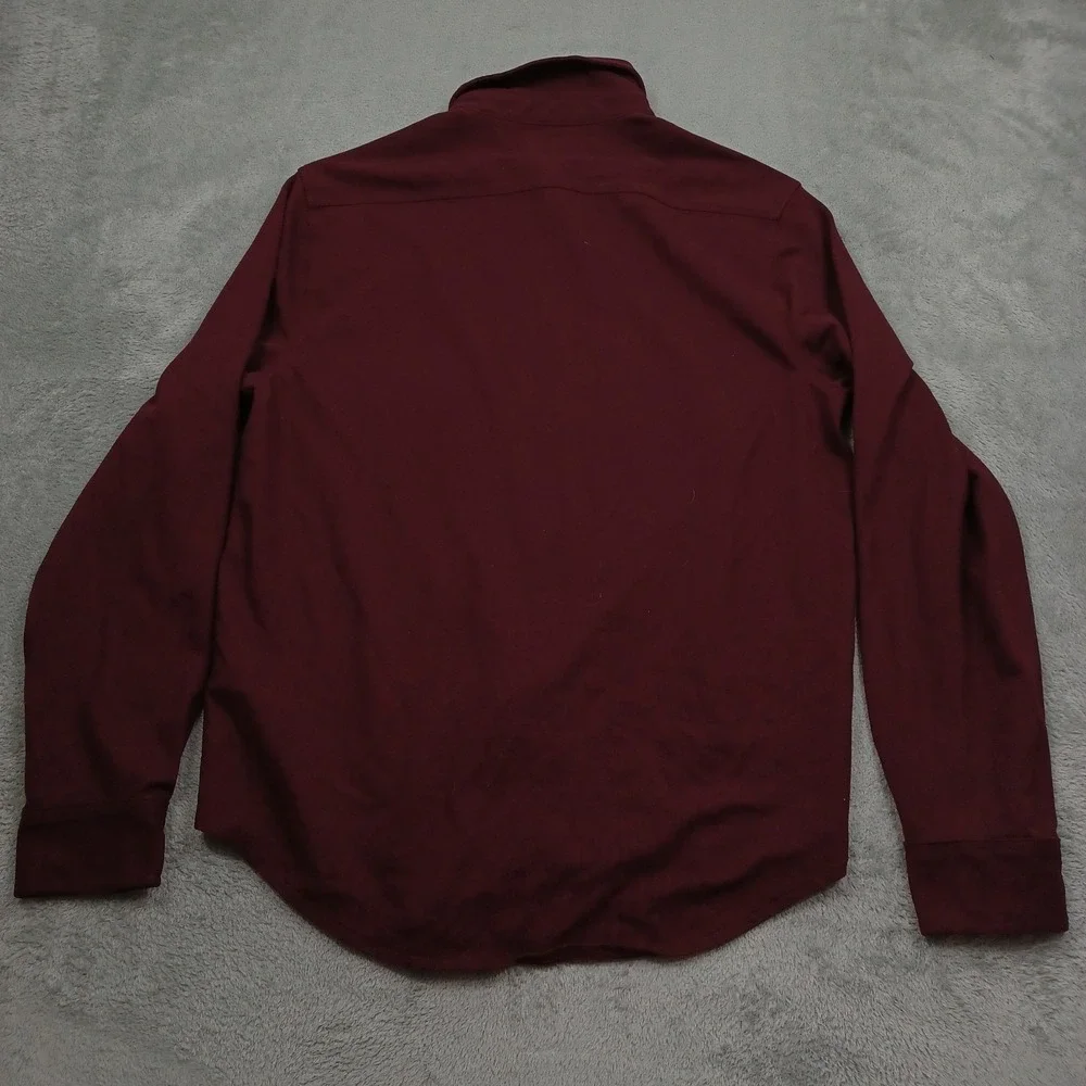 J Crew Shirt Mens Medium Red Button Up Preppy Long Sleeve Casual